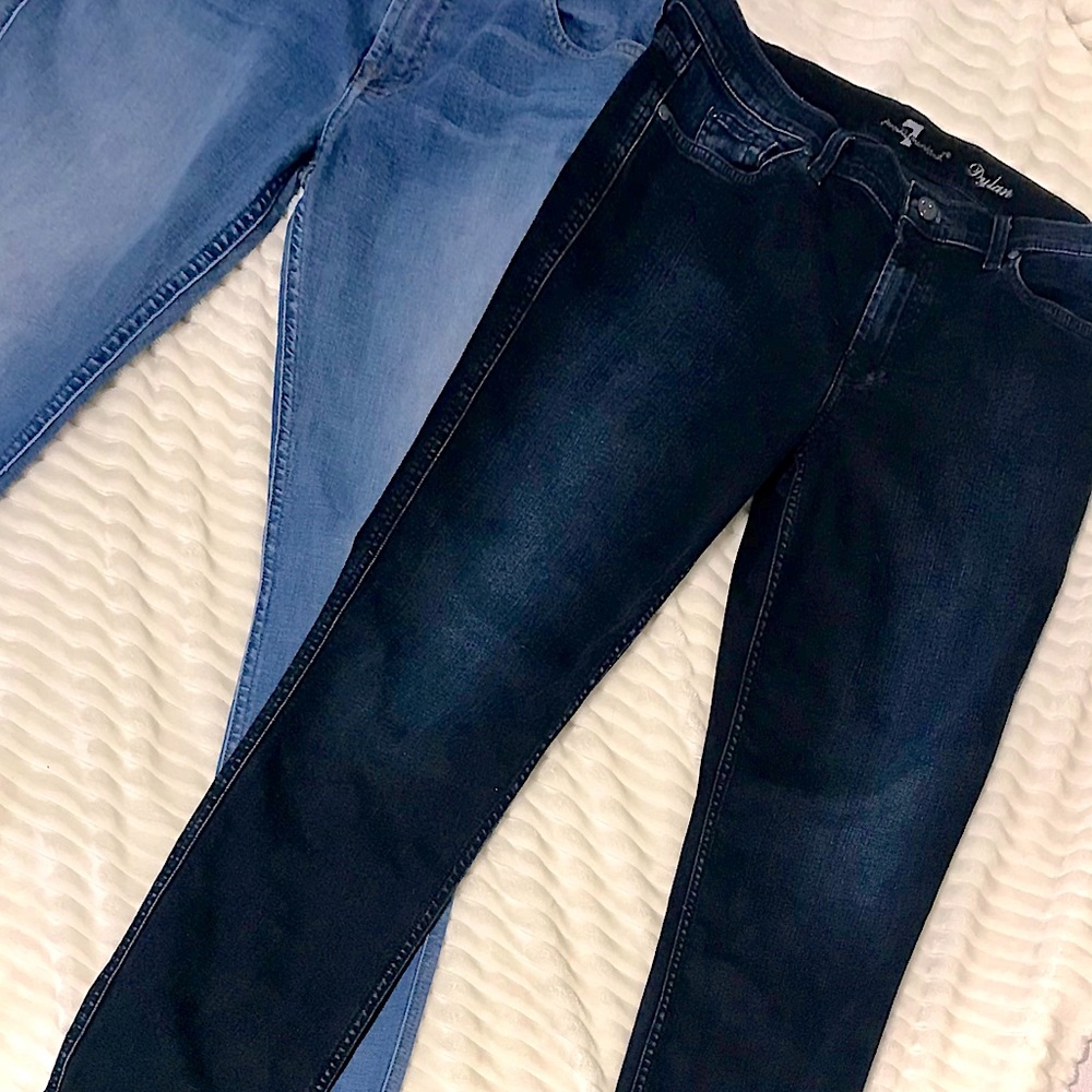7 for All Mankind~ “Dylan” Jeans in Smoked Indigo